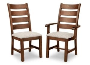 Handstone Dining Chairs (Wood Back)